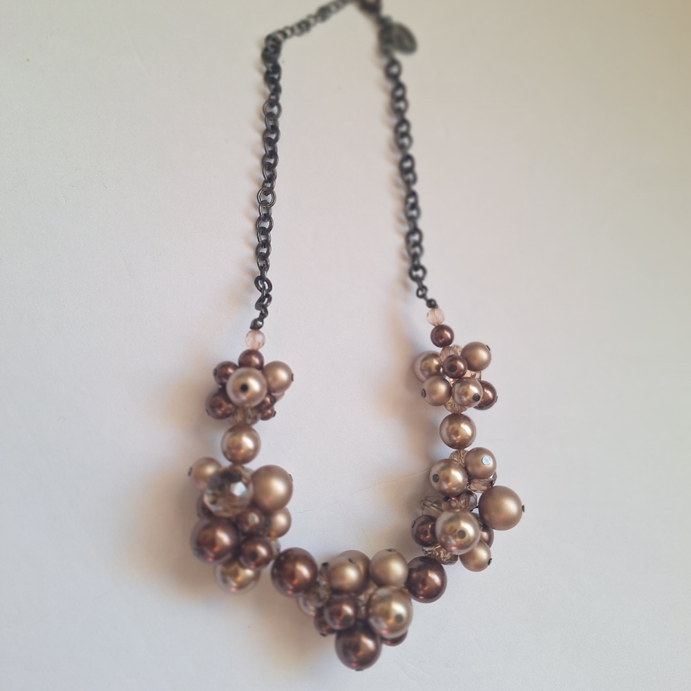 Champagne gold and Bronze Necklace